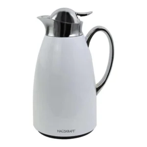 Jarra Térmica Elegance 1L – Branca com Ampola de Vidro