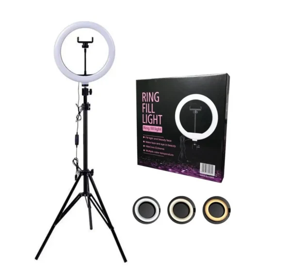 Ring Light com Tripé 26cm LED Touch