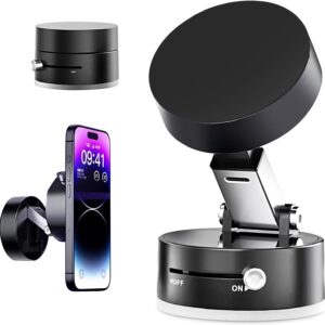 Suporte de Telefone Magnético a Vácuo – Modelo 2025